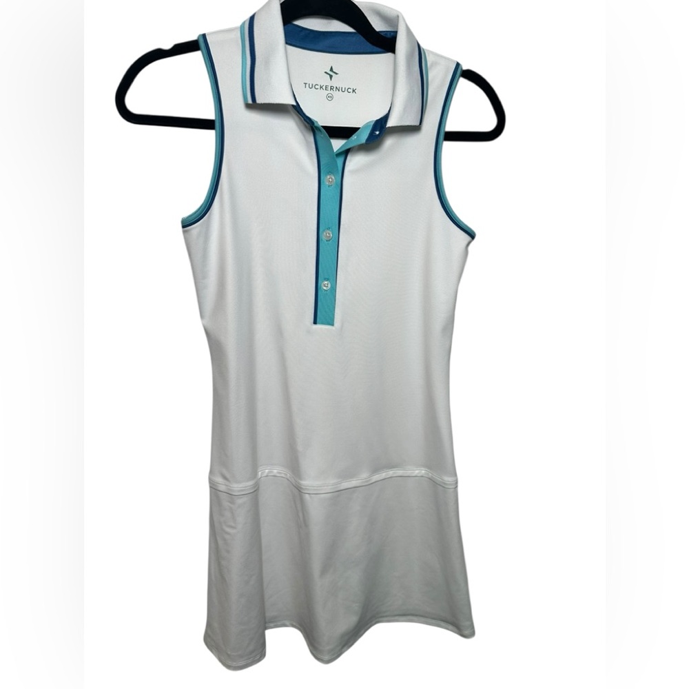 TNUCK SPORT Lisbon Piped Sterling Tennis‎ Dress NWT Size X Small Golf Pickleball